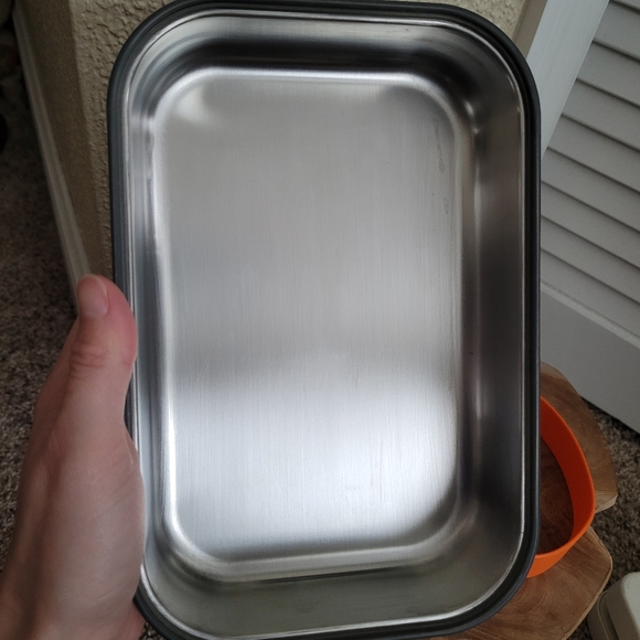 Black & Blum Stainless Steel Sandwich Lunch Box 0.9L 30 Fl Oz Bamboo Lid - Picture 4 of 9